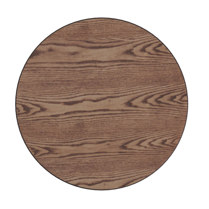 Gambino 23'' H Round Wood End Table, Dark Walnut