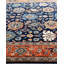 Tapis unique noué à la main Serapi - bleu, 6 pi 5 po x 9 pi 1 po