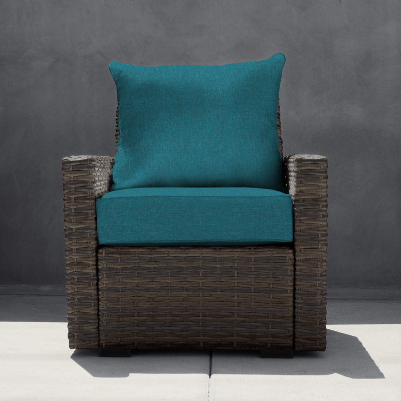 Outdoor Deep Seating Cushion Set – Comfortable, Durable, Weather-Resistant Design - Basics by Wayfair™, Turquoise