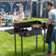 Professional Windproof Camp Stove - Dual Burner 150,000 BTU Propane Grill with Side Tables & Transport Bag