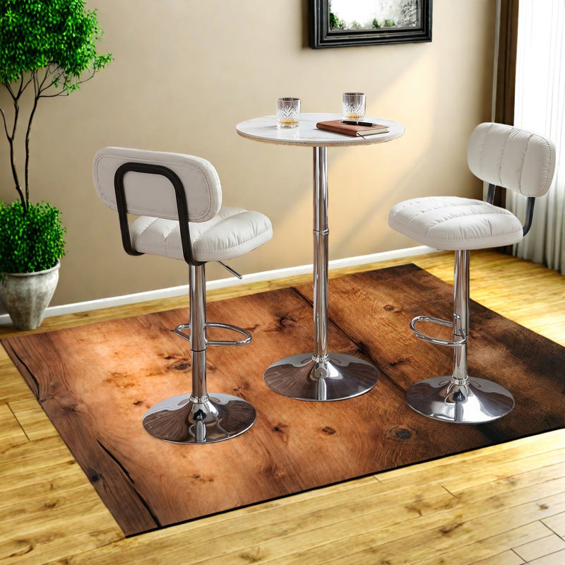 Ensembles de table de salle à manger compacts (doivent inclure à la fois la table et la chaise), ensemble bistro moderne en acier marbré pour la maison