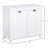 Versatile Bathroom Storage Cabinet With Tilt-Out Hamper And Independent Cabinets