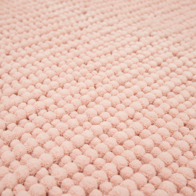 Tapis pour salle de bain Wagnon, L 17 po x L 24 po, Rosé