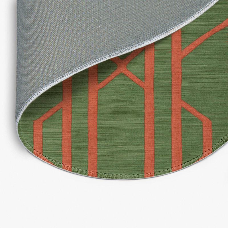Tapis vert intérieur et extérieur Trellis, Rond 5 pi