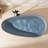 67” Freestanding Solid Surface Outdoor Soaking Stone Bathtub With Concrete Textured