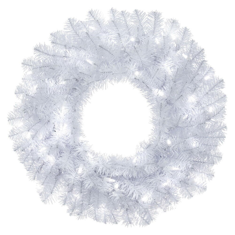 Couronne blanche Alayah, H 24 po x l 24 po x P 3 po, Transparent