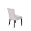 Chaise capitonnée beige rembourrée -580247409-665984343