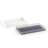 Frosted White Hand-Painted Resin Bath Accessories Set – 4-Piece-127141794