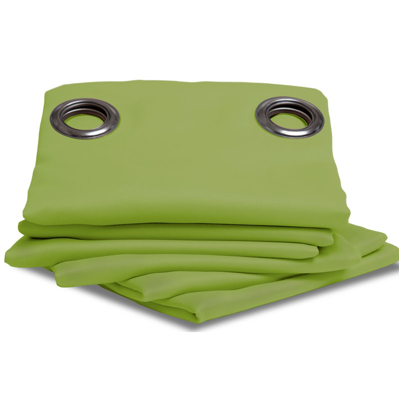Rauseo Blackout Curtain Single Panel, Apple green