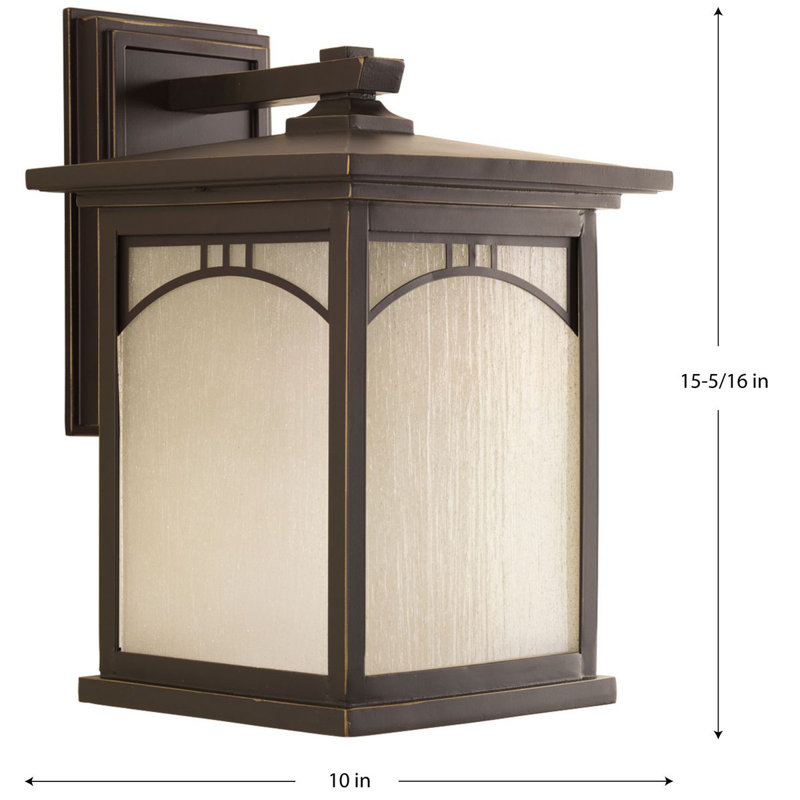 Lanterne murale d'extérieur Shmuel, H 15,37 po x l 10 po x P 11,12 po