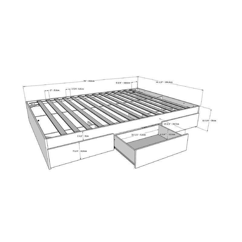 Mack & Milo™ Ralston Platforms Storage Bed & Reviews | Wayfair