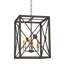 Medallion 6 - Light Geometric Square Chandelier-66026340