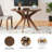 Goodall Round Solid Wood Base Dining Table