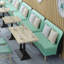 Banc simple et luxueux en similicuir