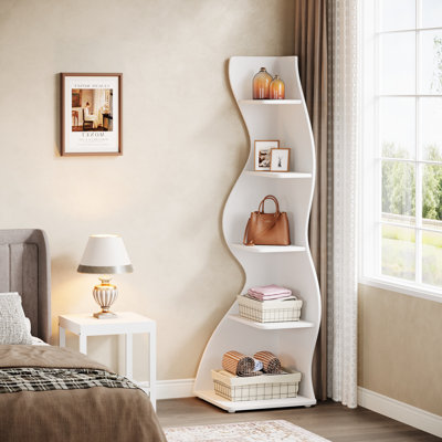 Arhab Corner Bookcase by Millwood Pines