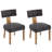 Upholstered Solid Wood Dining Chair Side Chair with Curved Backrest Set of 6-126127975-126127978-126127979