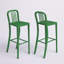 Commercial Grade Metal Indoor-Outdoor Stool with Vertical Slat Back-1824115532-1824115528