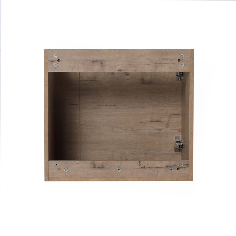 Meuble-lavabo de salle de bain avec lavabo 22 po pour petite salle de bain, meuble-lavabo flottant avec porte à fermeture douce, petit meuble-lavabo avec lavabo