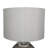 Glass Gray Table Lamp with Chevron Pattern