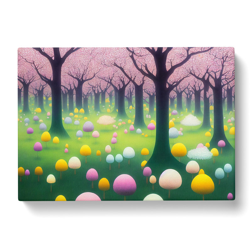 XXX-H1022-WF-945X Astonishing Spring Forest - Wrapped Canvas Print, 40cm H x 60cm W x 3cm D