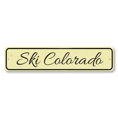 Ski Location Aluminum Sign