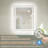 Aolaith Wall Mounted Rectangular Frameless Anti Fog LED Light Bathroom Mirror,Dimmable Vanity Mirror-1539327244