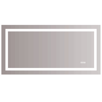 72" X 36" LED Bathroom Mirror With Anti-Fog And Touch Sensor – Modern Frameless Lighted Wall Mirror For Bathroom Vanity, Shower Room, Or Dressing Area