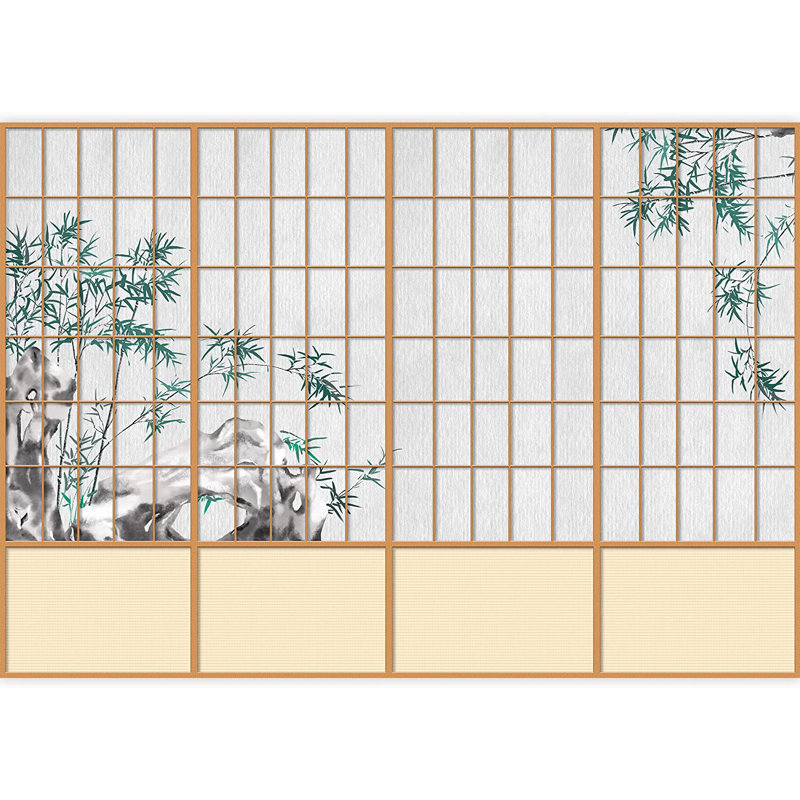 Japanese Scenery Peel & Stick Floral Border, 66" L x 96" W