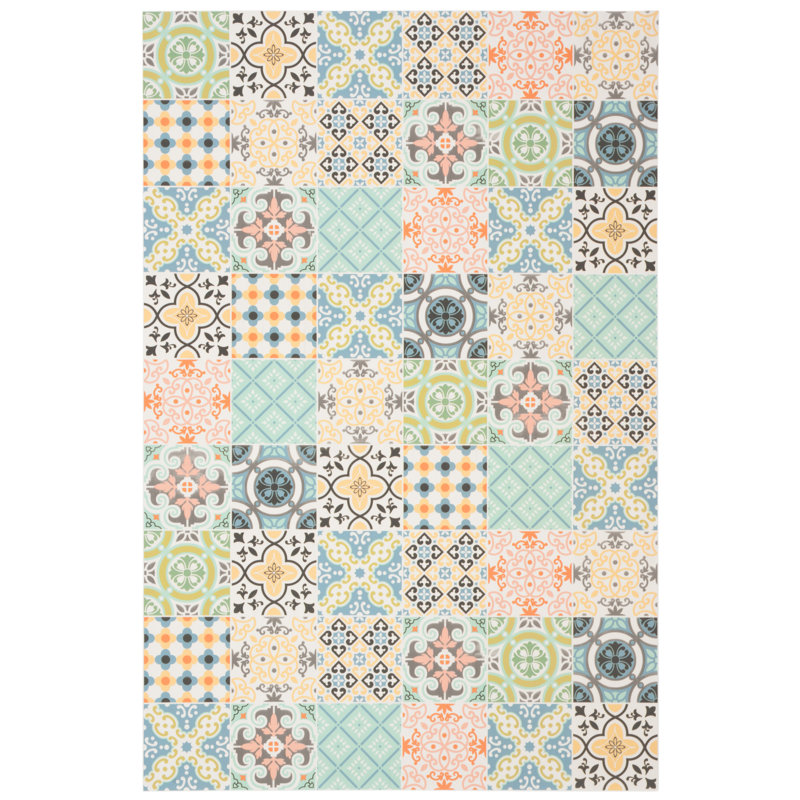 Tapis de cuisine en vinyle, Rectangle 3 pi 10 po x 6 pi 7 po