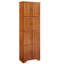 Armoire de rangement en chêne de 72,4 po de hauteur, 8 portes et 4 tablettes. Pour le salon, la cuisine, la salle à manger, le bureau. Armoire en chêne à tablettes lisses et à base solide, grande hauteur. Différents espaces. Fabrication robuste