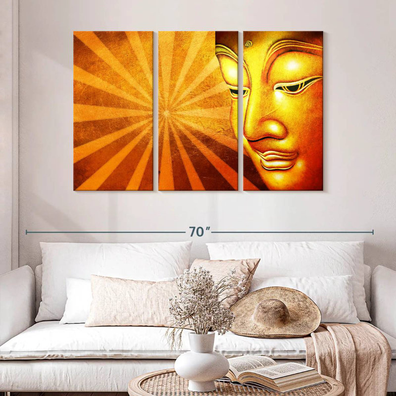 Leisha Dazzling Buddha, 32" H x 50" W