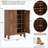 28.74" Storage Coffee Bar Cabinet With  2Doors & Shelves