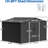 Grey Metal Storage Unit 10x8 Ft, Lockable For Backyard Outdoor Shed Ft With Construction-117994326