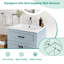 600mm Bathroom Vanity Bathroom Floor Vanity Cabinet w/2 Doors-Grey
