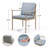 Mariene 4 - Person Patio Dining Set with Square Table , Cushions Included-99360944-99360945