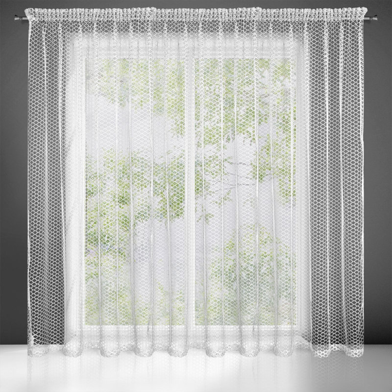 Kahmya Sheer Curtain Single Panel, 270cm H x 300cm W