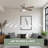 42 Inch Flush Mount Ceiling Fans With Lights And Remote Control Low Profile Ceiling Fan For Bedroom Living Room Nickel-1048169349