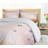 Rustic Polyester Floral Duvet Cover