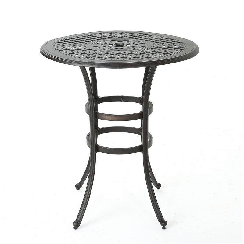 Table de bar en fonte d'aluminium