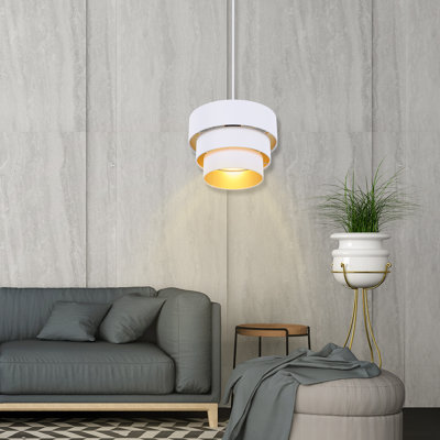 Luminaire suspendu à intensité variable de 12,2 po Rochell, lampe à intensité variable avec cordon de 15 pi