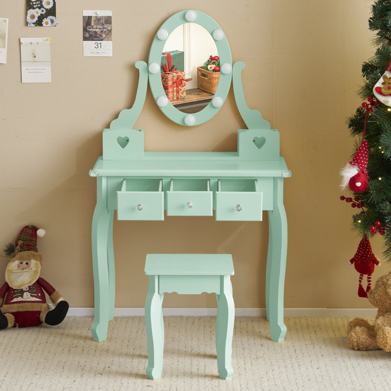 Kid Dressing Table Set, Green