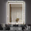 Miroir de salle de bain anti-buée à DEL avec deux sources de lumière, luminosité réglable, fonction mémoire-103248529