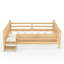 Grand lit en bois massif pour enfants avec bibliothèques, escaliers mignons et garde-corps-809318900-809318902