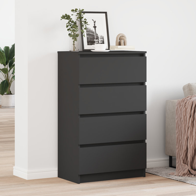 Hardcastle Sideboard 60x35x98.5 cm Engineered Wood, Black