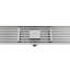 Drain de douche linéaire FINE FIXTURES, grille à fentes de 36 pouces, acier inoxydable 304 de calibre 10, sortie centrale, drainage rapide, crépine incluse-126703035