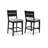 Rodmun Etha Black-Gray Fabric Seat Round Counter Height Dining Room Set-295844429
