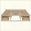 Lit plateforme avec 6 tiroirs de rangement-265474971-265474967