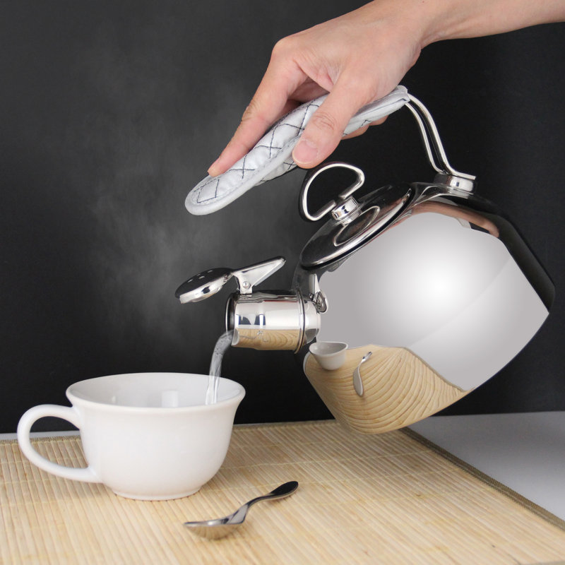 Classique 1,8 pte Bouilloire pour cuisinière en acier inoxydable, Acier inoxydable