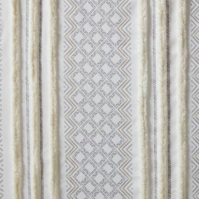 2pk Poly Printed Curtain panel, 50" W x 84" L