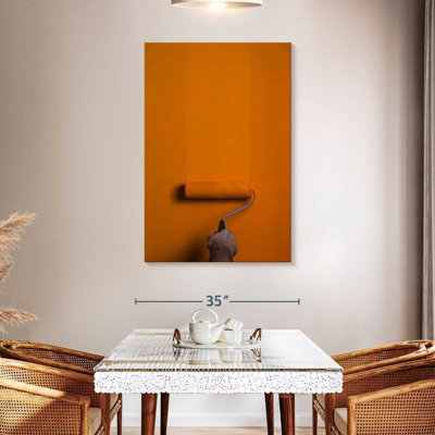 Orange Paint Roller